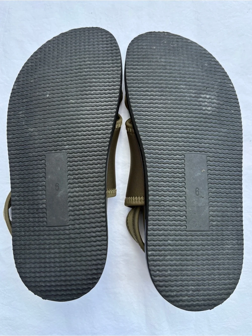 Anthropologie Intentionally Blank Women’s Maggy Neoprene Sandals Olive Green 6